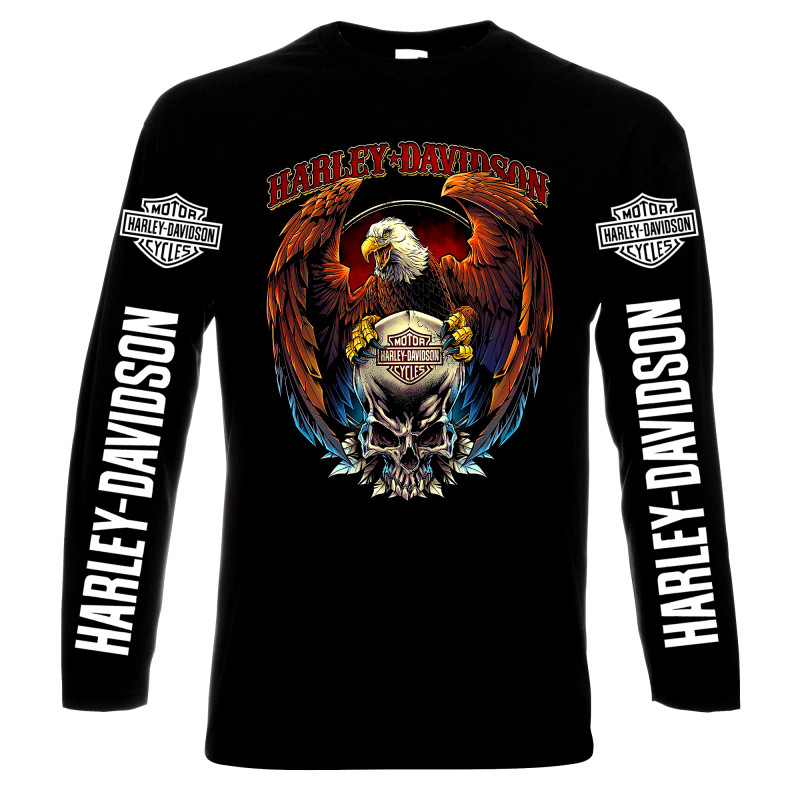 LONG SLEEVE T-SHIRTS Harley Davidson, 11, men's long sleeve t-shirt, 100% cotton, S to 5XL